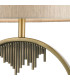 Manhattan and Crystal Table Lamp with Shade Antique Brass-3