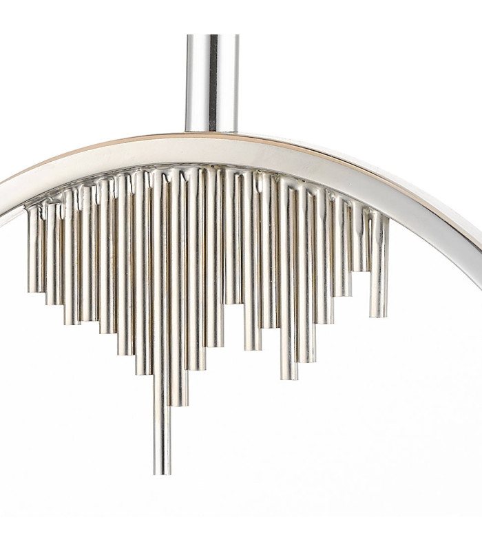 Manhattan and Crystal Table Lamp with Shade Polished Chrome-3