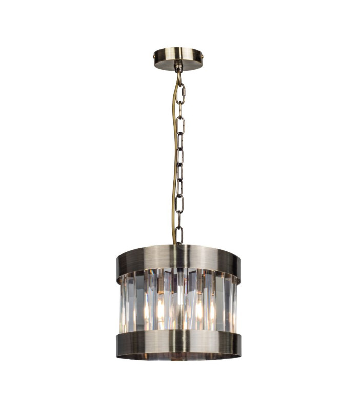 Pandora Crystal Pendant Ceiling Light Antique Brass-2