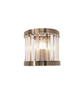 Pandora Crystal Wall Light Antique Brass