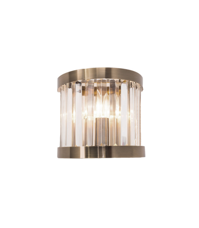 Pandora Crystal Wall Light Antique Brass