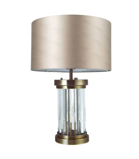 Pandora Crystal Table Lamp Antique Brass-1