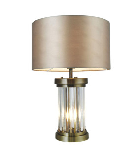 Pandora Crystal Table Lamp Antique Brass-2