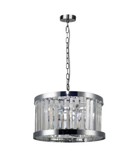 Pandora 3 Light Crystal Pendant Ceiling Light Polished Chrome
