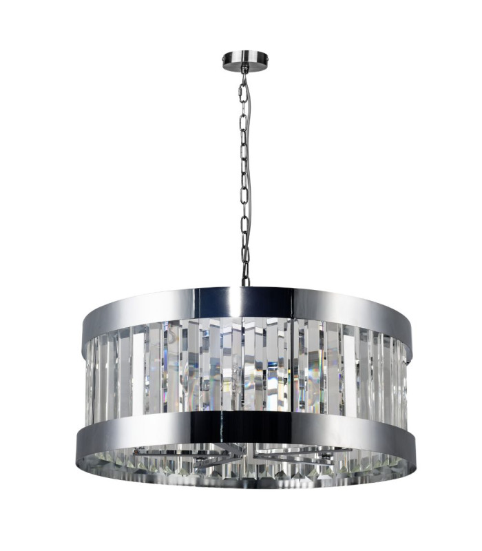 Pandora 5 Light Crystal Pendant Ceiling Light Polished Chrome