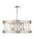 Pandora 5 Light Crystal Pendant Ceiling Light Satin Chrome-1