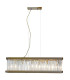 Pandora 5 Light Crystal Bar Pendant Ceiling Light Antique Brass