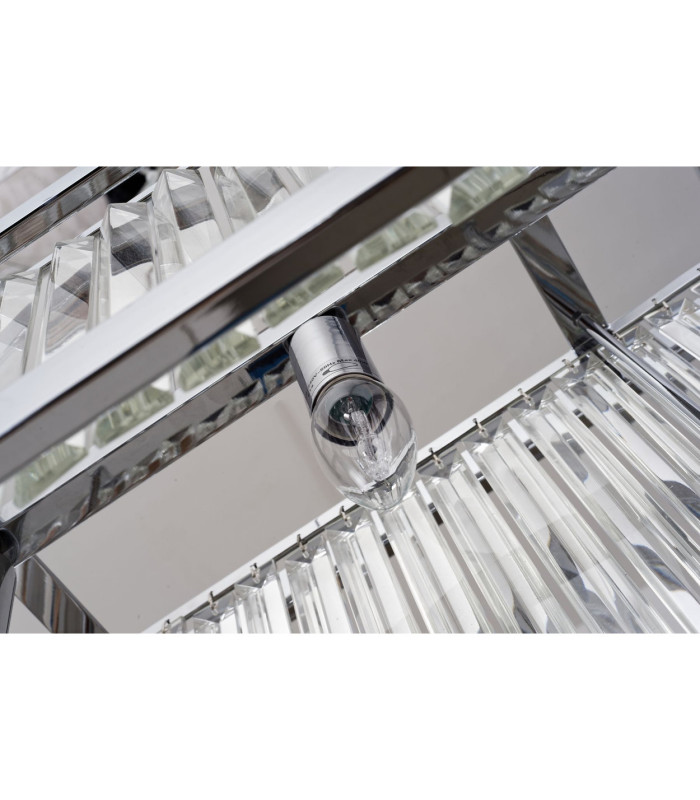 Pandora 5 Light Crystal Bar Pendant Ceiling Light Polished Chrome-3