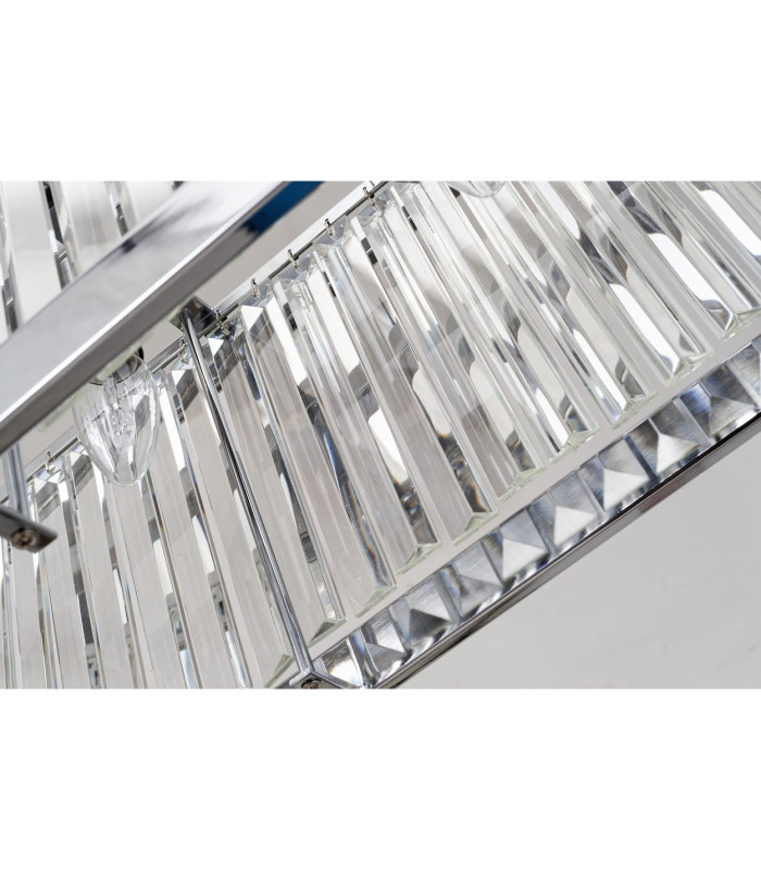Pandora 5 Light Crystal Bar Pendant Ceiling Light Polished Chrome-4