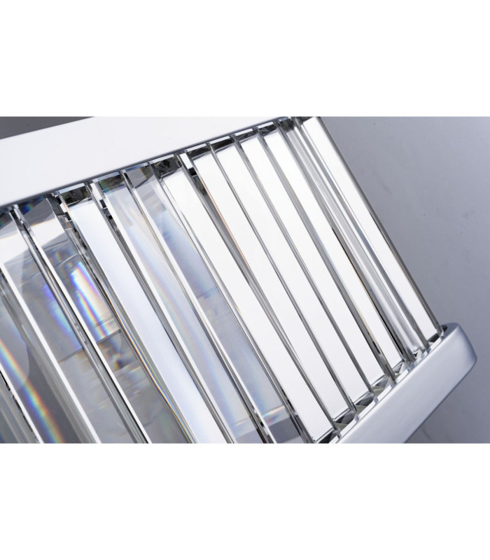 Pandora 5 Light Crystal Bar Pendant Ceiling Light Satin Chrome-2