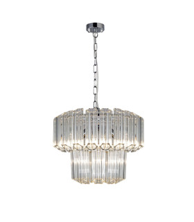 Pierre 4 Light Crystal Ceiling Pendant Ceiling Light Polished Chrome-1