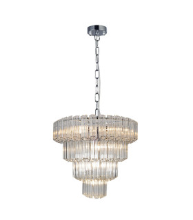 Pierre 11 Light Crystal Ceiling Pendant Ceiling Light Polished Chrome-1