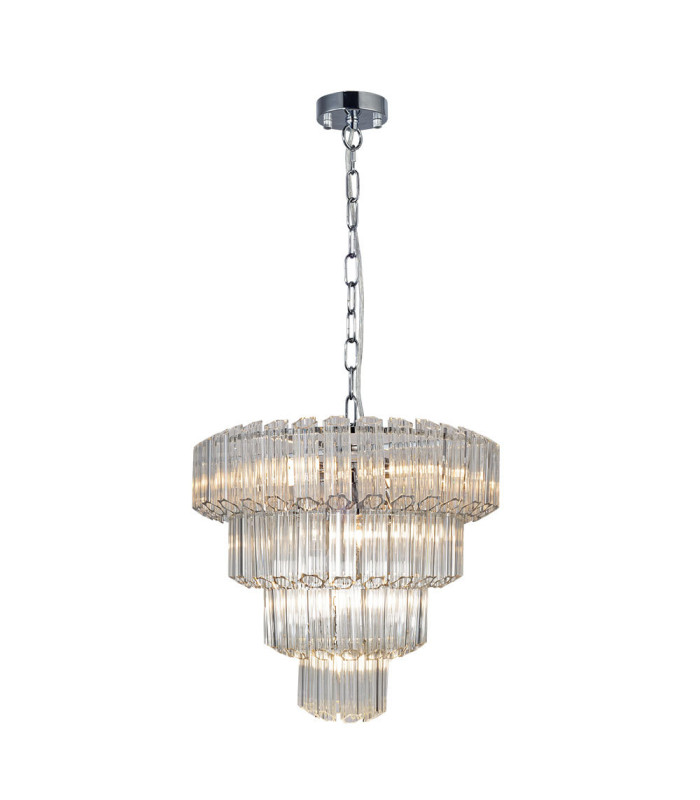 Pierre 11 Light Crystal Ceiling Pendant Ceiling Light Polished Chrome-1