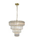 Pierre 11 Light Crystal Ceiling Pendant Ceiling Light Satin Brass-1