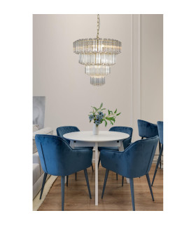 Pierre 11 Light Crystal Ceiling Pendant Ceiling Light Satin Brass-2