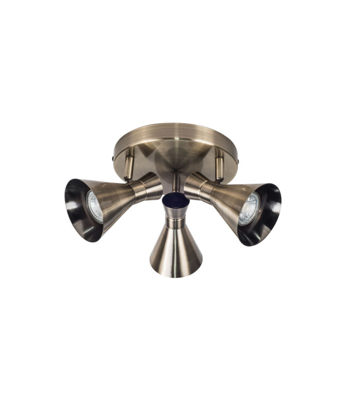 Pixar 3 Light Cluster Spotlight Antique Brass-1
