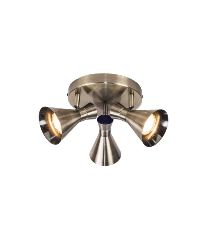 Pixar 3 Light Cluster Spotlight Antique Brass-3
