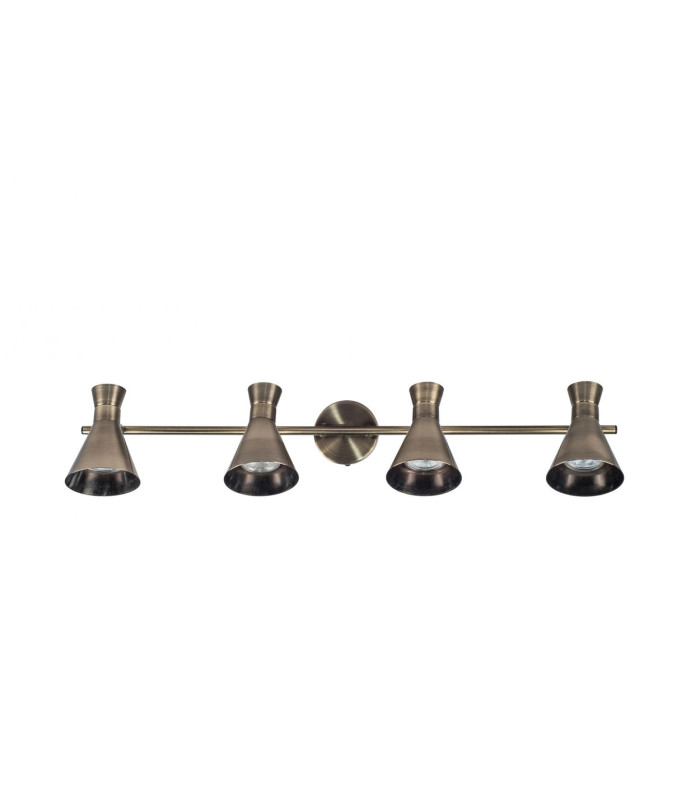 Pixar 4 Light Spotlight Bar Antique Brass-1
