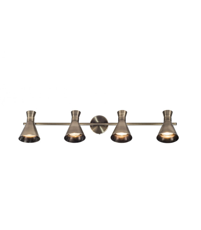 Pixar 4 Light Spotlight Bar Antique Brass-2