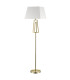 Plaza Floor Lamp with Square Shade Antique Brass-1