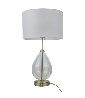 Rayna Crystal Table Lamp Antique Brass-1