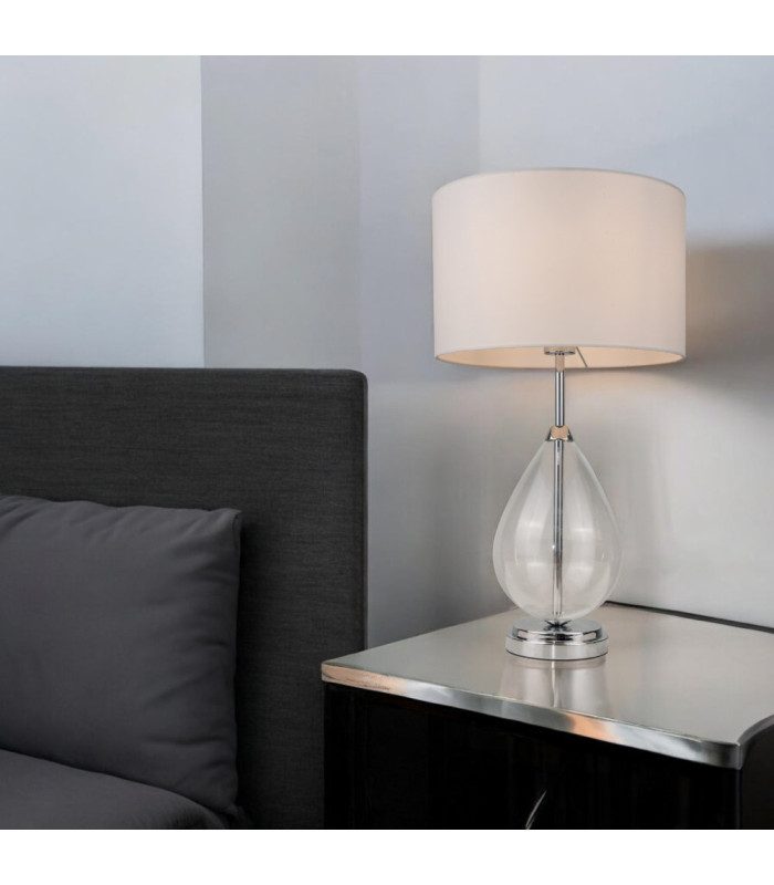 Rayna Crystal Table Lamp Polished Chrome-2