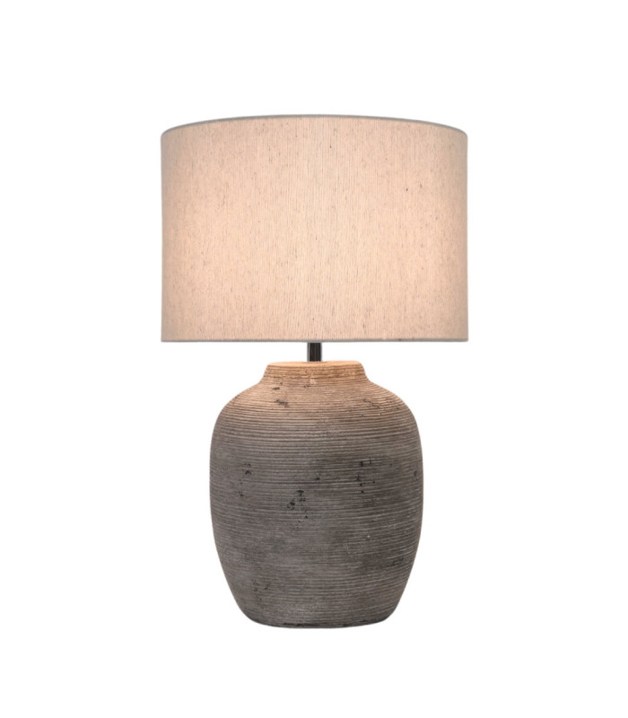 Remy Large Grey Table Lamp Stone