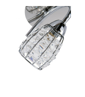 Roma Wall Light with Crystal Shade Polished Chrome-2