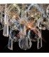 Wall Lamp Large 3 Light Polished Chrome, Crystal - 16