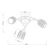 Roma 3 Semi Flush Ceiling Light with Crystal Shade Antique Brass-3