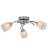 Roma Semi Flush Ceiling Light with Crystal Shade Polished Chrome-2