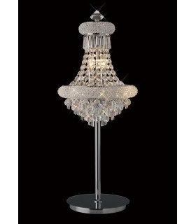 Table Lamp 5 Light Polished Chrome, Crystal - 2