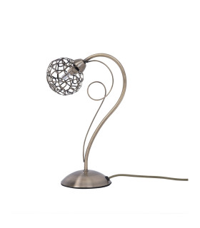 Ronda Table Lamp with Mesh Ball Shade Antique Brass-1