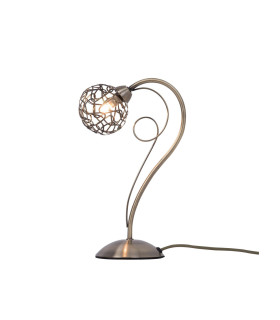 Ronda Table Lamp with Mesh Ball Shade Antique Brass-2