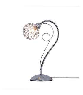Ronda Table Lamp with Mesh Ball Shade Polished Chrome-1
