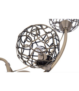 Ronda 4 Light with Mesh Ball Shade Antique Brass-2