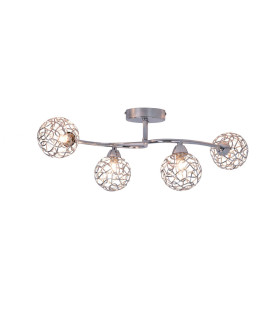 Ronda 4 Light with Mesh Ball Shade Polished Chrome-2