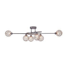 Ronda 6 Light with Mesh Ball Shade Polished Chrome-1