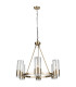Rossa 6 Light Pendant Ceiling Light Antique Brass