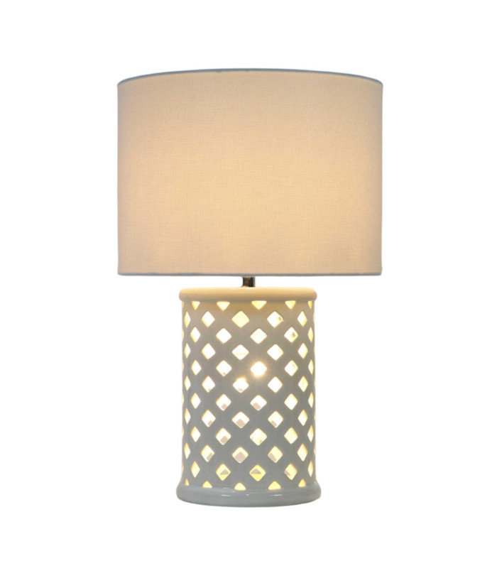Samson Two Light Table Lamp Ceramic