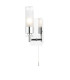 Saturn Bathroom Wall Light Polished Pull Cord Chrome IP44-2