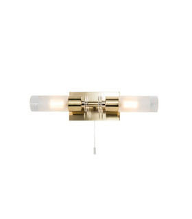 Saturn Bathroom Wall Light Satin Brass IP44