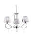 Senza 3 Light Pendant Ceiling Light with Crystal Shades Polished Chrome-1