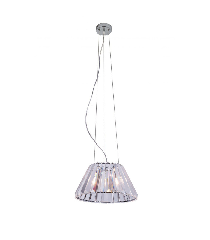 Senza Crystal Pendant Ceiling Light Polished Chrome-3