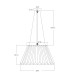 Senza Crystal Pendant Ceiling Light Polished Chrome-4