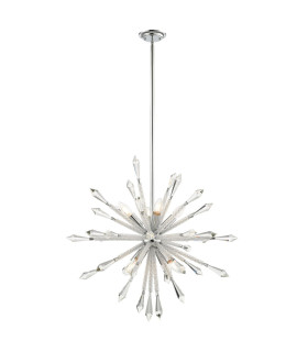 Solaris 8 Light Medium Crystal Starburst Pendant Ceiling Light-1