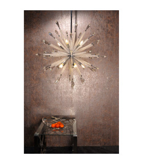 Solaris 10 Light Large Crystal Starburst Pendant Ceiling Light-2
