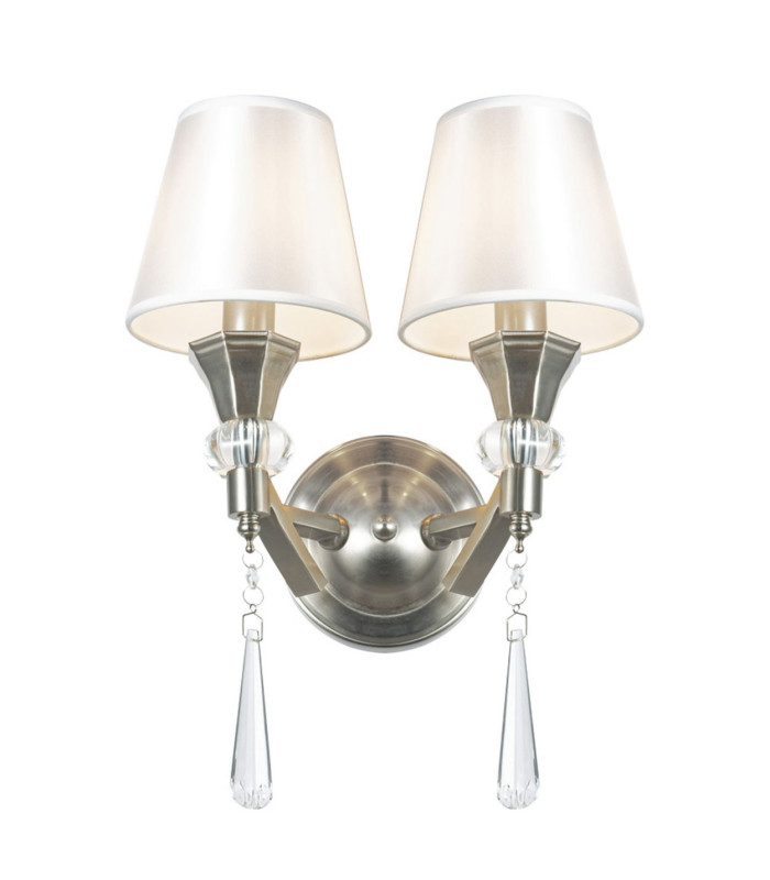 Sophia Crystal Wall Light Satin Chrome-1