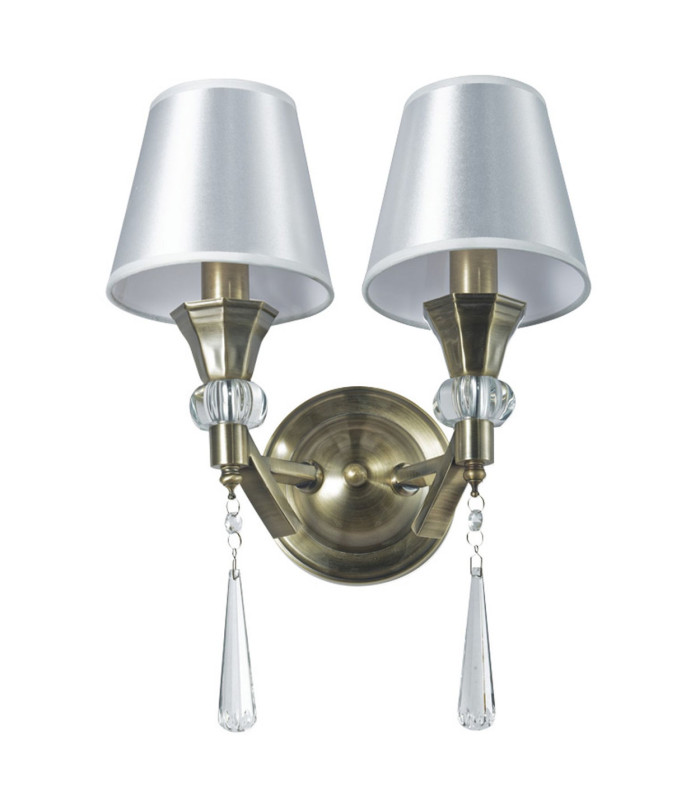 Sophia Crystal Wall Light Antique Brass-2