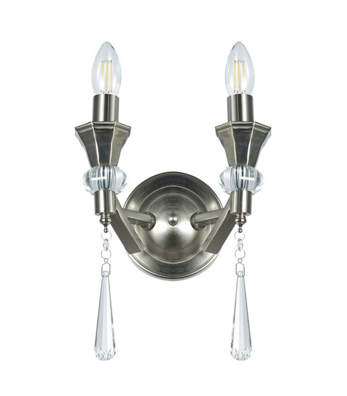 Sophia Crystal Wall Light Satin Chrome-3